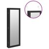 vidaXL Spiegel-Schmuckschrank mit LED-Beleuchtung Wandmontage Schwarz