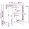 vidaXL Sideboard Artisan-Eiche 60 x 35 x 70 cm