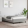 vidaXL Bettgestell ohne Matratze Hellgrau 120x190 cm Stoff