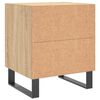 vidaXL Nachttische 2 Stk. Sonoma-Eiche 40x35x47,5 cm Holzwerkstoff