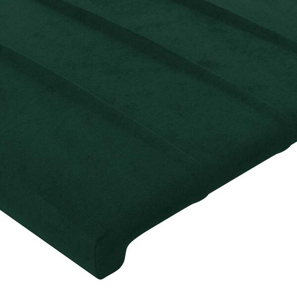 vidaXL Kopfteil Dunkelgr&uuml;n 144x5x118/128 cm Samt