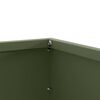 vidaXL Raseneinfassung 6 pcs Olive Gr&uuml;n 60 x 60 x 13 cm Stahl