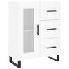 vidaXL Sideboard Hochglanz-Wei&szlig; 69,5x34x90 cm Holzwerkstoff
