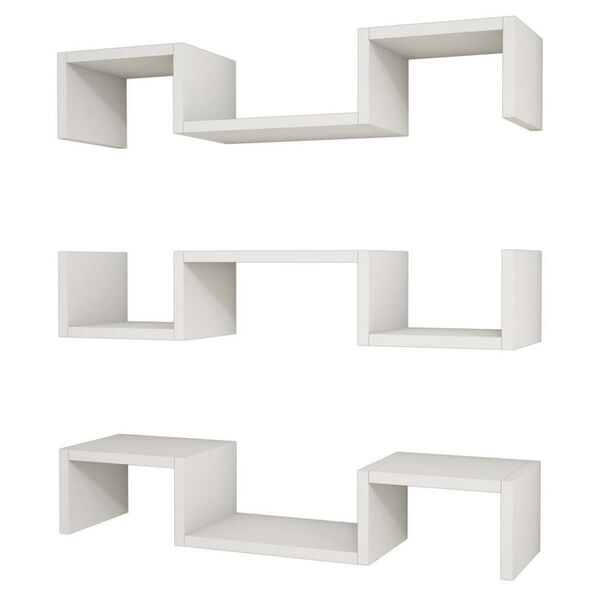 Homemania Wandregal Elegant 74,2x22x16,8 cm Wei&szlig;
