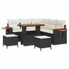 vidaXL Gartensofa-set 9 Stk. 8-Sitzanzahl Schwarz und Creme
