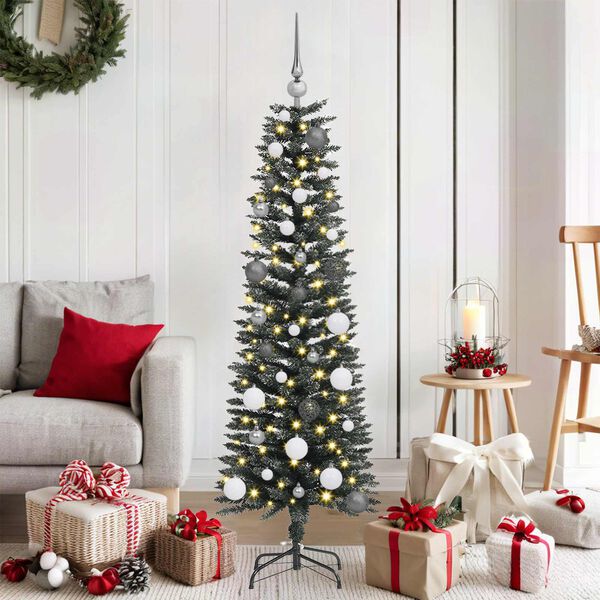 vidaXL K&uuml;nstlicher Weihnachtsbaum mit 150 LEDs mit St&auml;nder Gr&uuml;n 150 cm