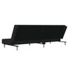 vidaXL Schlafsofa 2-Sitzer Schwarz Stoff