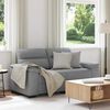 vidaXL 2-Sitzer-Sofa Hellgrau 160x81x84 cm Stoff