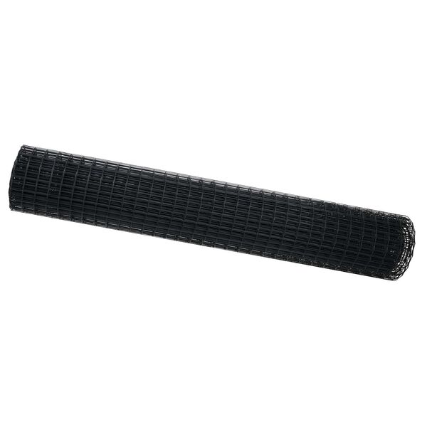 vidaXL Eurozaun Grau 1,6 x 10 m PVC-beschichtetes Eisen