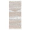 vidaXL Teppich Beige 100x200 cm Baumwolle