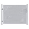 vidaXL Gartentor mit Schloss Silber 85 x 70 cm Edelstahl