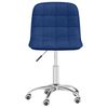 vidaXL Esszimmerst&uuml;hle 4 Stk. Drehbar Blau Stoff