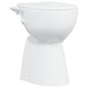 vidaXL Randloses WC 7 cm Extra H&ouml;he Soft-Close Keramik Wei&szlig;