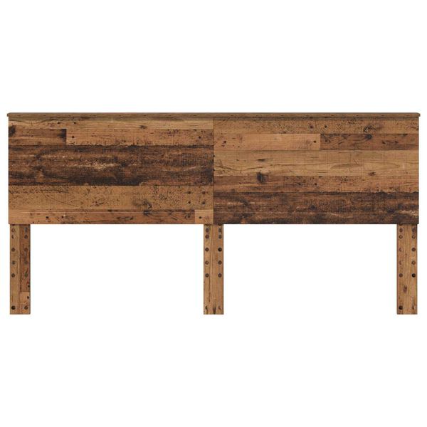vidaXL Kopfteil mit Kopfteil Altholz 200 cm Holzwerkstoff