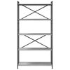 vidaXL B&uuml;cherregal Grau Sonoma 80 x 30 x 155 cm Holzwerkstoff