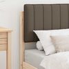 vidaXL Bettgestell mit gepolstertem Kopfteil Taupe 80 x 200 cm