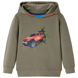 vidaXL Kinder-Kapuzenpullover Khaki 104