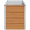 vidaXL Hochbeet Hellbraun 160 x 40 x 45 cm Verzinkter Stahl