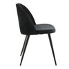 Venture Home Esszimmerst&uuml;hle 2 Stk. Velvet Samt Schwarz