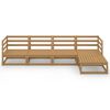 vidaXL 5-tlg. Garten-Lounge-Set Honigbraun Massivholz Kiefer