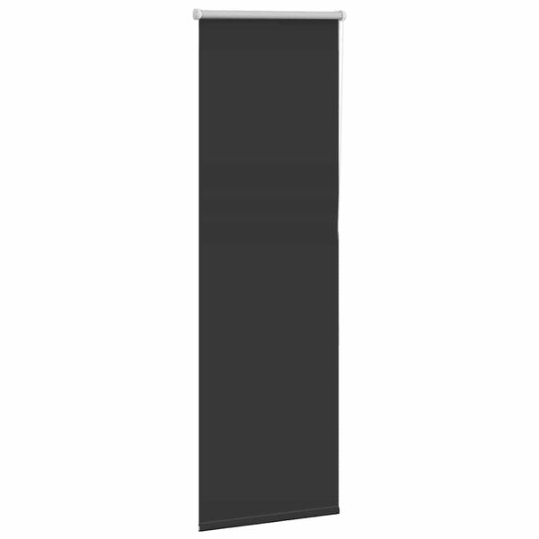 vidaXL Verdunkelungsrollo Schwarz 50x130 cm Stoffbreite 45,7 cm