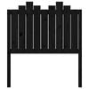 vidaXL Kopfteil Schwarz 96x4x110 cm Massivholz Kiefer