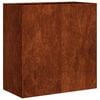 vidaXL Pflanzk&uuml;bel Rostig 80x40x80 cm Wetterfester Stahl