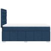 vidaXL Boxspringbett mit Matratze Blau 90x190 cm Stoff