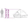 vidaXL Teepee Zelt mit Dach Blau und Grau 490 x 410 x 210 cm