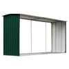 vidaXL Brennholzlager Verzinkter Stahl 330 x 92 x 153 cm Gr&uuml;n