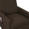 vidaXL Massagesessel Dunkelbraun Stoff