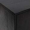 vidaXL Sideboard Schwarz 75x35x70 cm Massivholz Kiefer