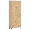 vidaXL Highboard Sonoma-Eiche 69,5x34x180 cm Holzwerkstoff