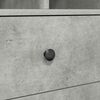 vidaXL Schreibtisch mit Schubladen 2 pcs Beton Grau