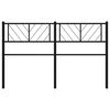 vidaXL Kopfteil Metall Schwarz 150 cm