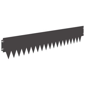 vidaXL Rasenkante 20 stk. 103 x 20 cm Stahl Schwarz