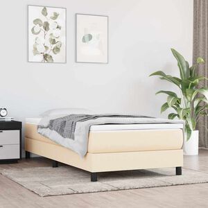 vidaXL Taschenfederkernmatratze Mittel Creme 80x200x20 cm Stoff