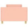 vidaXL Kinderbettgestell mit Kopfteil Rosa 90 x 200 cm Schafstoff