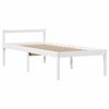 vidaXL Seniorenbett mit Kopfteil ohne Matratze Wei&szlig; 75x190 cm
