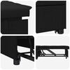 vidaXL Pull-Out Schlafsofa Schwarz 194 x 50 x 82 cm Sperrholz