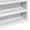 vidaXL Vitrinenschrank Wei&szlig; 100x8,5x75 cm Holzwerkstoff
