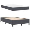 vidaXL Bettrahmen mit Matratze Dunkelgrau 120 x 200 cm Stoff