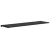 vidaXL Fensterbank Schwarz mit Holzmaserung 140 x 45 x 4,5 cm PVC