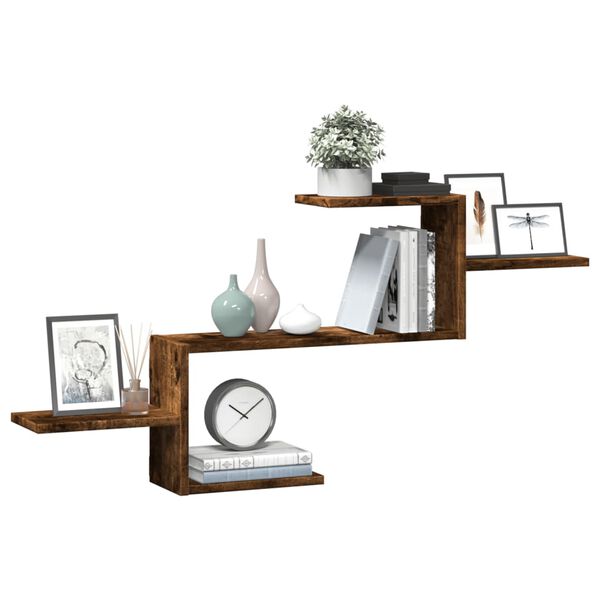 vidaXL Wandregal R&auml;uchereiche 104x15x49 cm Holzwerkstoff
