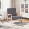 vidaXL Sessel Dunkelgrau Stoff