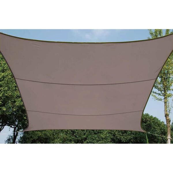 Perel Sonnensegel Quadratisch 3,6 m Taupe GSS4360TA