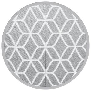 vidaXL Outdoor-Teppich ARAKIL Grau &Oslash;160 cm PP
