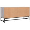 vidaXL TV-Schrank mit Glast&uuml;ren Grau Sonoma 102x37x50 cm