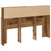 vidaXL Kopfteil mit Stauraum Altholz-Optik 160x19x103,5 cm