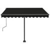 vidaXL Standmarkise Manuell Einziehbar 300x250 cm Anthrazit
